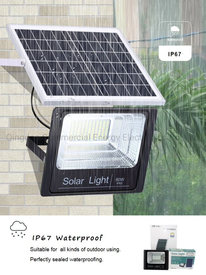 Best Remote Control 200W IP67 Outdoor LED Solar Flood Lighting for Landscape Home Depot