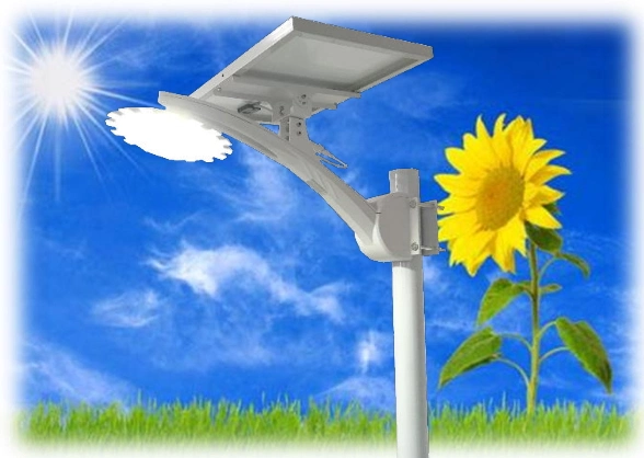 Newest LED Solar Garden/Wall Street Light Outdoor Solar Sunflower Light with High-Quality Metal Casings