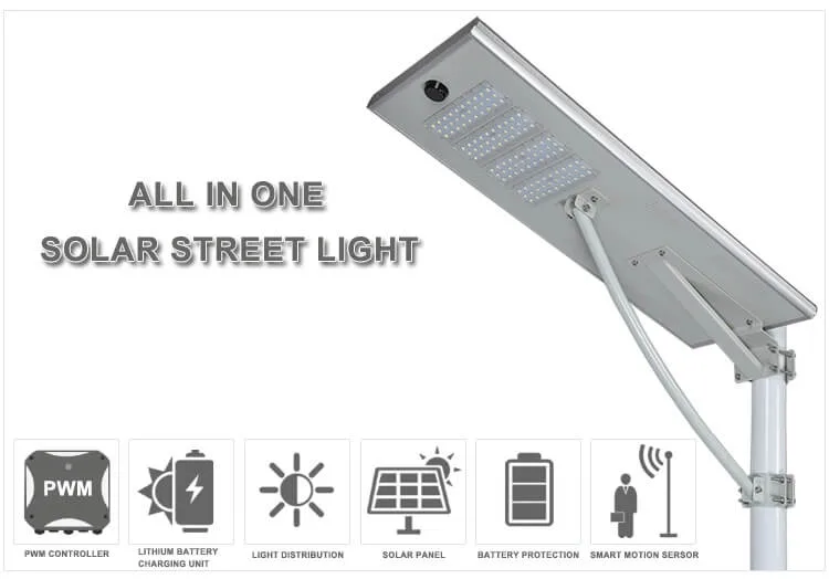Direct Factory Sale High Brightness Long Lifespan LED Solar Street Light with Outdoor CCTV Camera