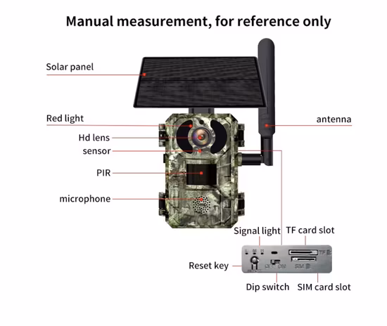 2.7K H. 265 24MP 4G LTE Wildlife Trail Hunting Camera with Detectivity Push Support Live Stream Viewing