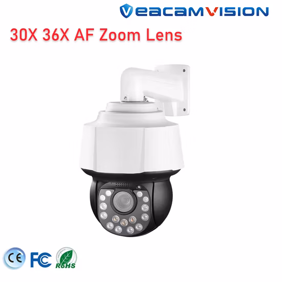 1080 30fps 360 Rotation PTZ Wireless Audio Intercom IR Street Surveillance Dome 4G Fast Speed CCTV Camera